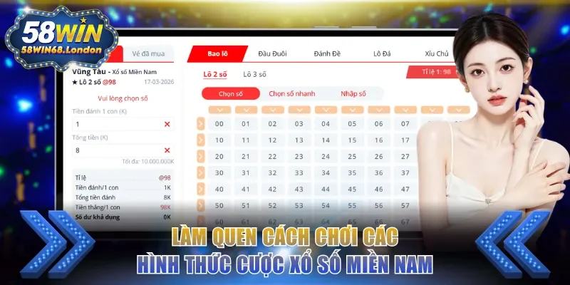 Làm quen cách chơi các hình thức cược xổ số miền Nam